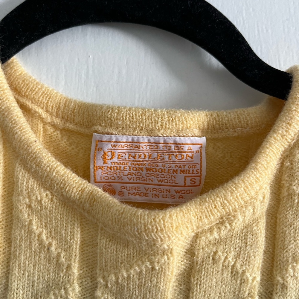 Pendleton Yellow Sweatervest - image 2